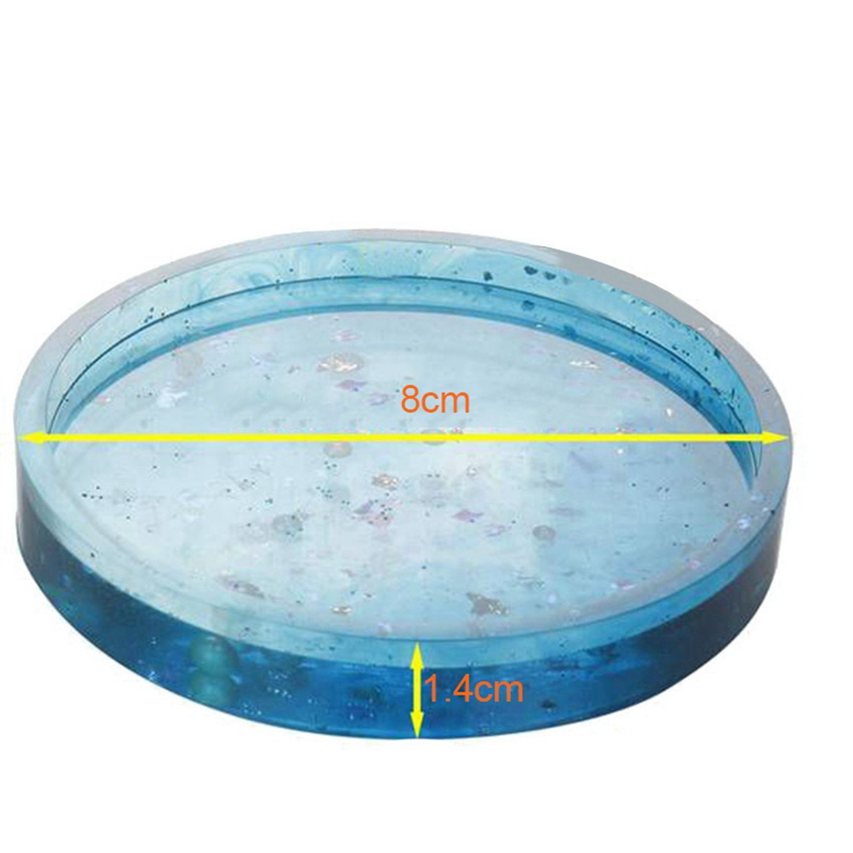 Paquet de 10 Moules En Silicone  Gros Dessous Verre, Diamt... - 2
