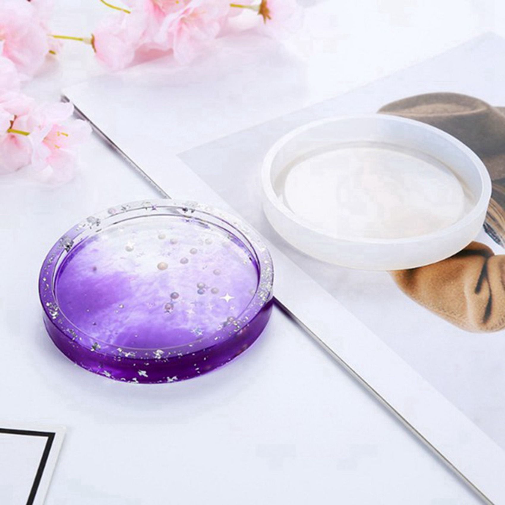 Paquet de 10 Moules En Silicone  Gros Dessous Verre, Diamt... - 3