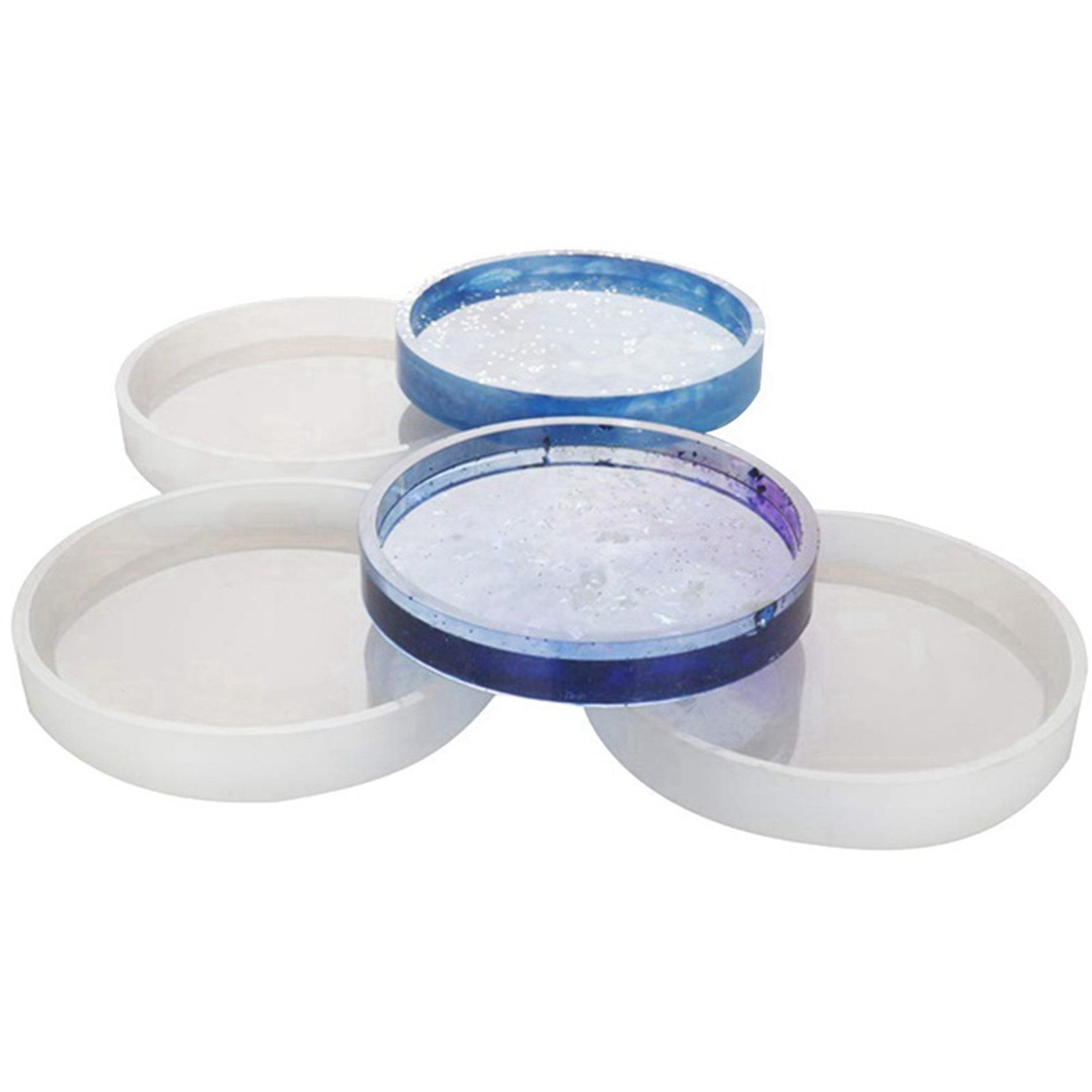 Paquet de 10 Moules En Silicone  Gros Dessous Verre, Diamt... - 4