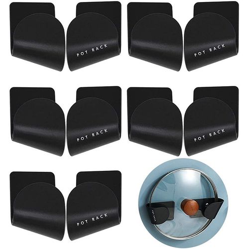 10pcs Porte Couvercles de Casseroles, Montage Mural Porte-Couvercles