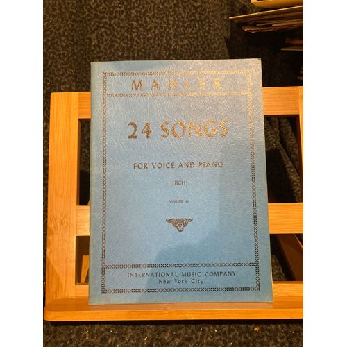 Mahler Lieder 24 Songs / Lieder Vol. Iv Partition Voix Aiguë Piano Éditions Imc