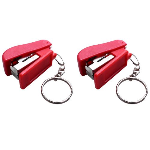 2 Pc Mini Agrafeuse en Plastique Papeterie Set Kawaii Papier Accessoires