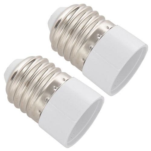 2x Adaptateur De Douille E14 Vers E27 Pour Lampe Led