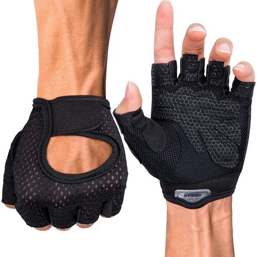 Gant Fitness,Gants D'équitation, Gants De Sport Pour Musculation Pour Hommes Femmes,Respirant Et Antidérapant(Noir S)