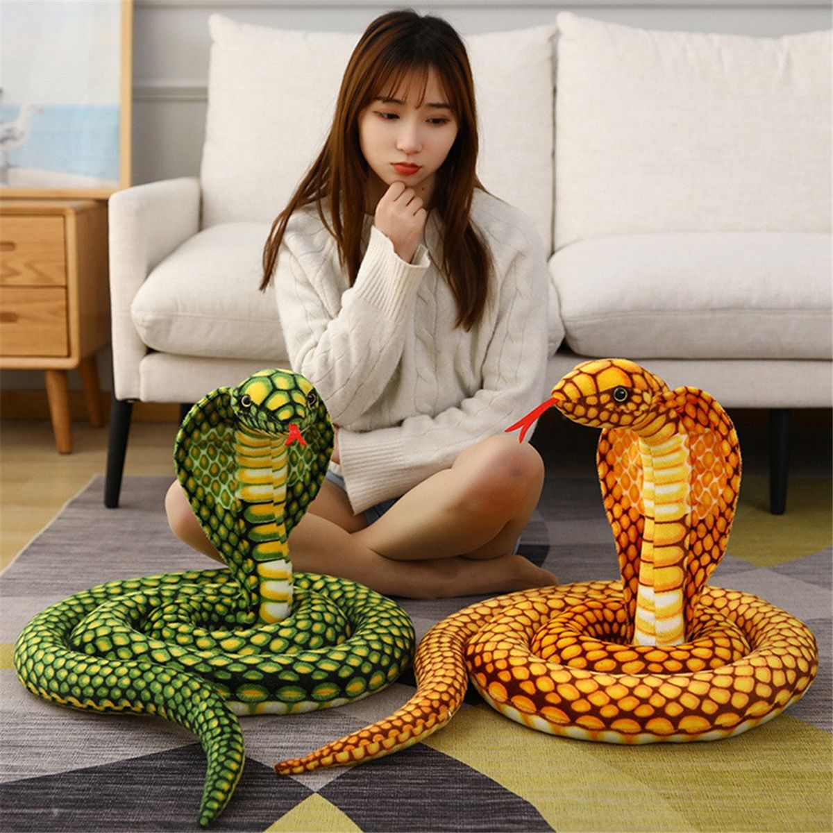 Animal en Peluche Cobra Serpent Python Poupe Farce Accessoi... - 4