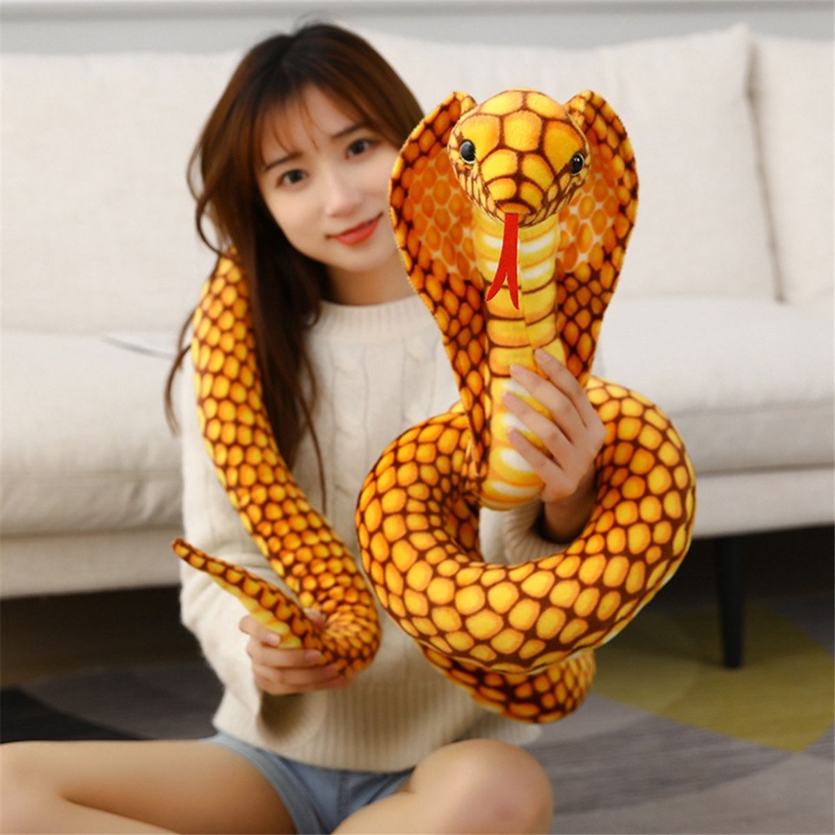 Animal en Peluche Cobra Serpent Python Poupe Farce Accessoi... - 5