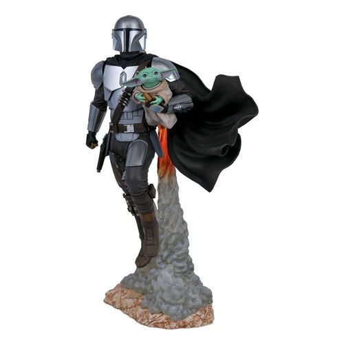 Star Wars The Mandalorian Milestones Statuette 1/6 The Mandalorian & The Child 41 Cm
