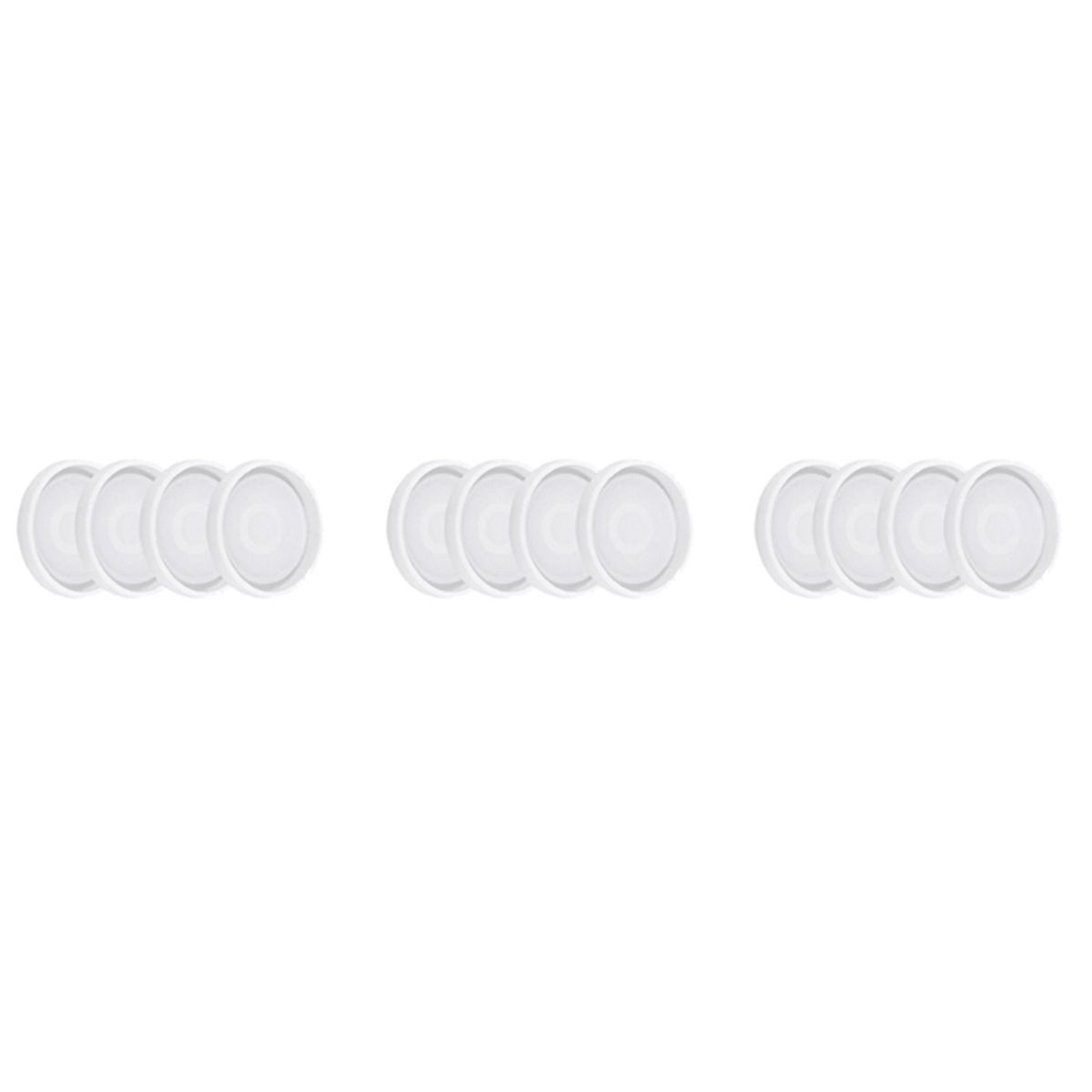Paquet De 12 Moules  Dessous Verre Ronds En Silicone, poxy...