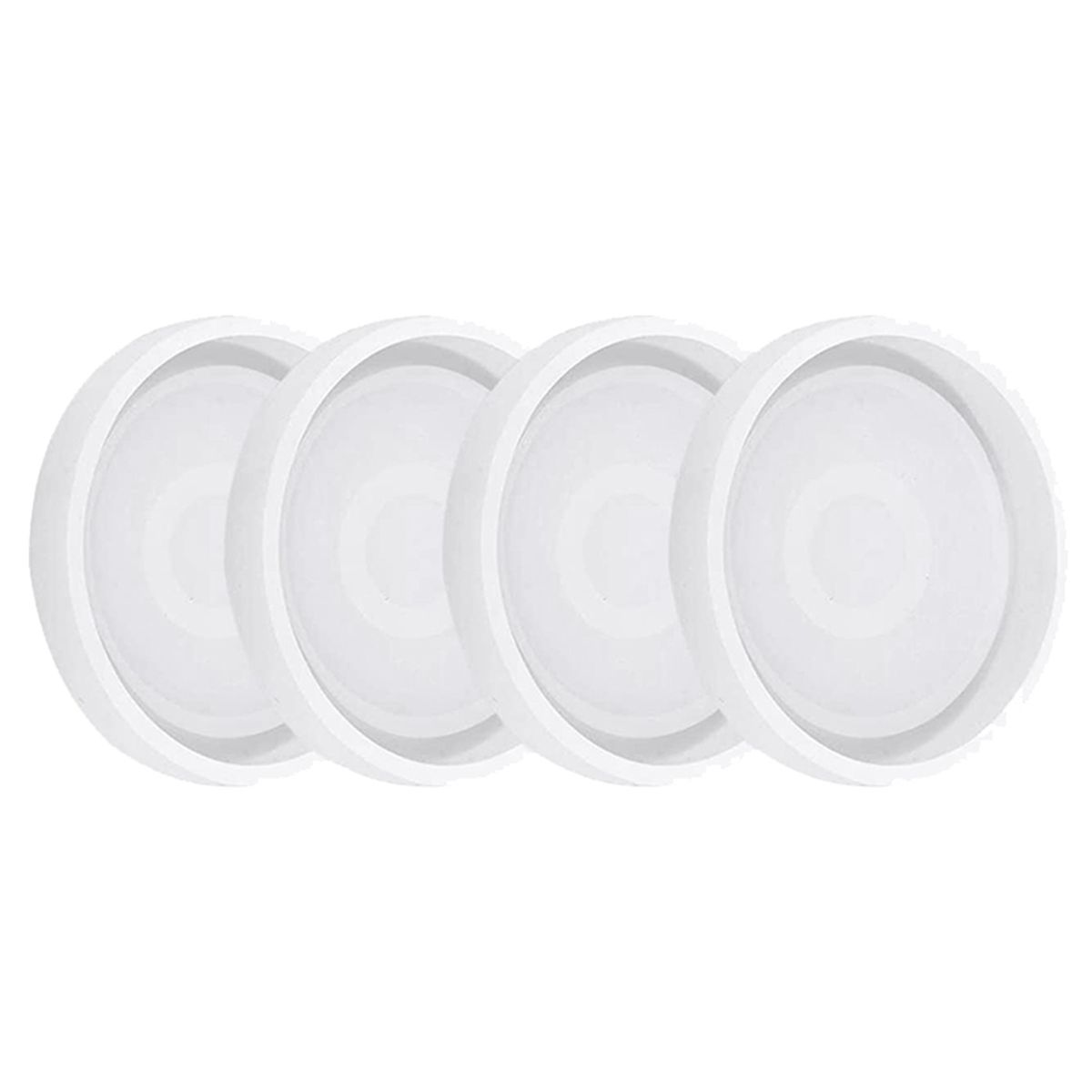 Paquet De 12 Moules  Dessous Verre Ronds En Silicone, poxy... - 3