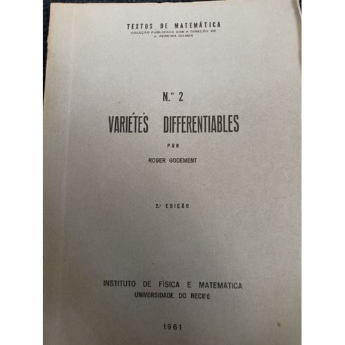 Variétés Différentiables - Roger Godement