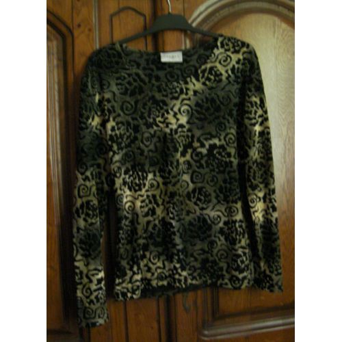 Top Noir/Doré Caroll - Taille 40