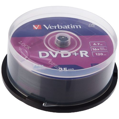 16 DVD+R Verbatim 4,7 Gb 16x