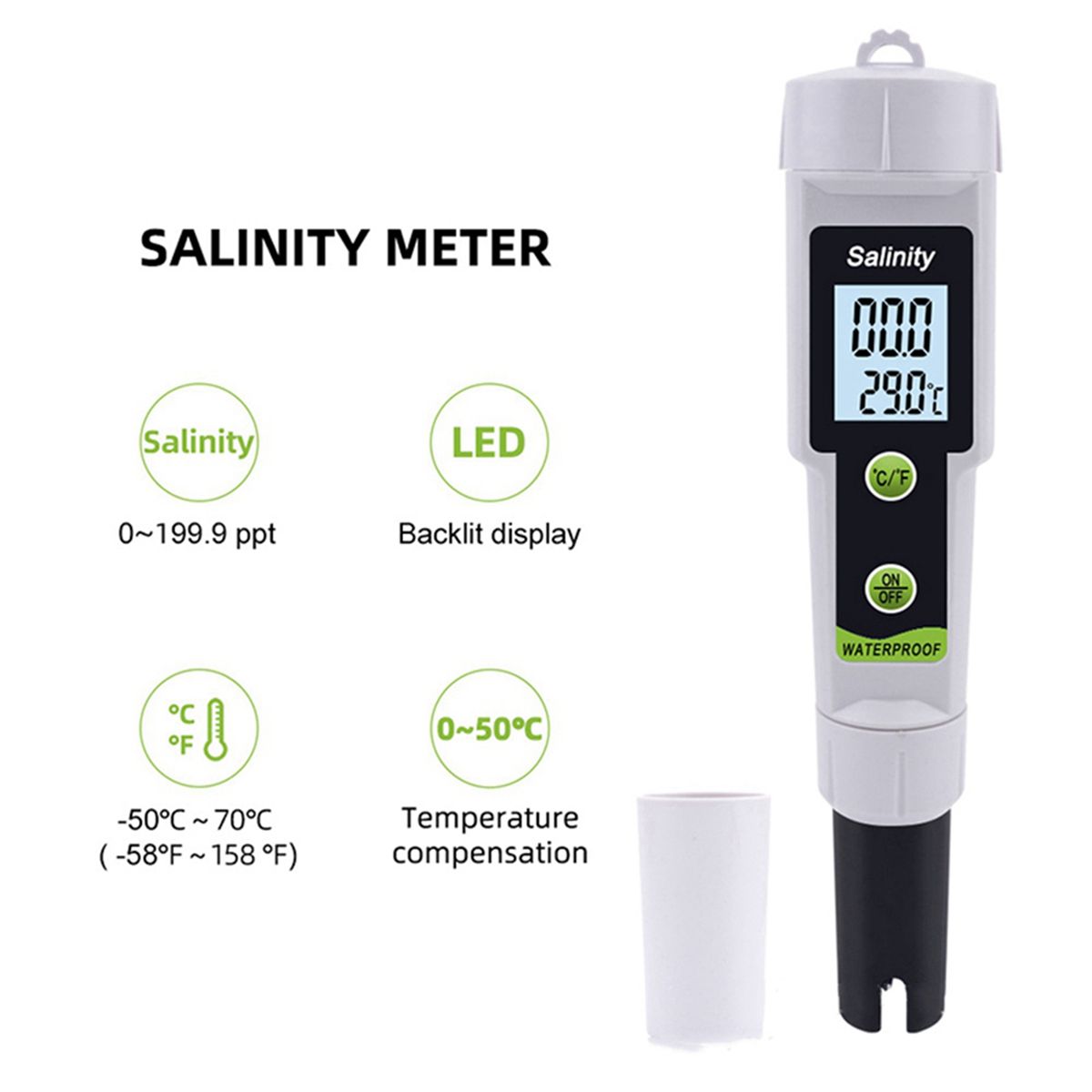 2x Testeur De Salinit Tph 02154, Hydromtre D' Mer, Dtecti... - 3