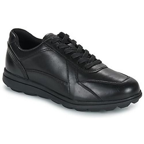 Geox - Baskets Basses Spherica En Cuir - Noir - 44