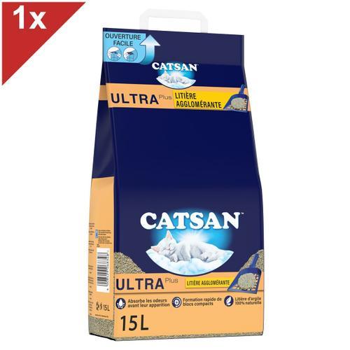 Catsan Ultra Litière Minérale Agglomérante Pour Chat 1 Sac De 15l