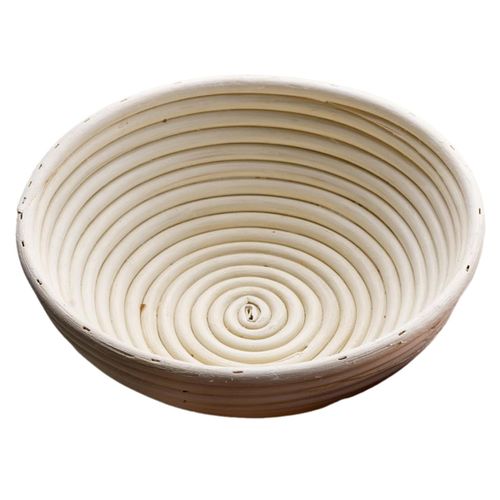 Panier de Protection Du Pain, la Pâte, Rond en Rotin Fait Main, Kit Fabrication Pain Main 23x8 cm