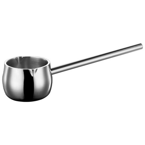 Mini Chauffe-Beurre Avec Manche Long, Chauffe-Lait À Induction, Petite Casserole En Acier Inoxydable Sus316 Triple Épaisseur (300 Ml)