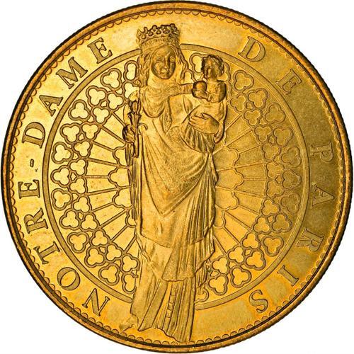 Jeton Médaille Touristique De La Monnaie De Paris = Notre Dame De Paris : Cathédrale Notre Dame De Paris, Édition Limitée De 2010