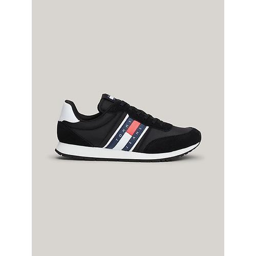 Tommy Hilfiger Baskets Basses De Running Bi Matières Noir