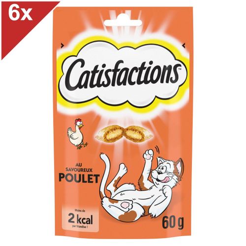 Catisfactions Friandises Au Poulet Pour Chat Et Chaton 60g