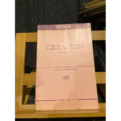 Joseph Haydn The Creation Partition Chant Piano Anglaise Éditions Schirmer