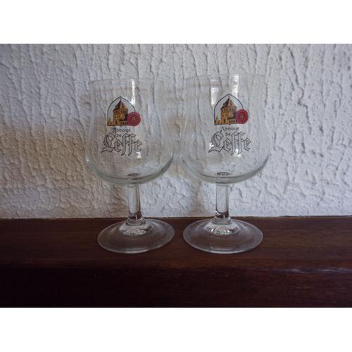 Lot De 2 Verres À Bière Publicitaires Leffe