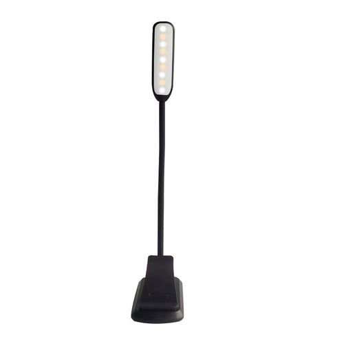 Lampe De Lecture Rechargeable,Liseuse Lampe Clip 9 Led, Gradation Progressive & 3 Modes De Couleur (Noir)