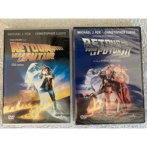 Lot De 2 Dvd "Retour Vers Le Futur" + "Retour Vers Le Futur 3" (1 Dvd Neuf)