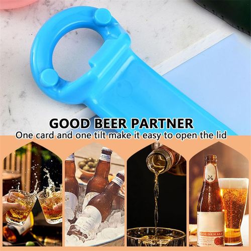 Ouvre-Boîte Multifonctionnel Ouvre-Bouteille de Canette Bière en Plastique Couleur 3