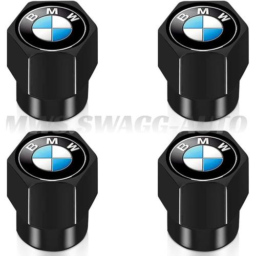 x4 Bouchons de Valve pour BMW Couleur (NOIR) HEXAGONAL E36 E46 E39