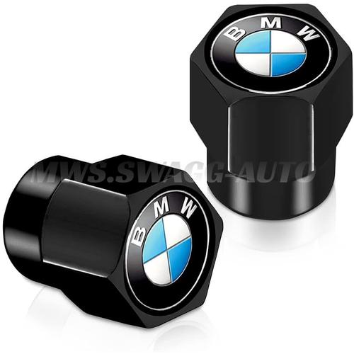 4 x BOUCHON DE VALVE Noir ALU BMW X5 X6 X3 X4 E90 E92 E36