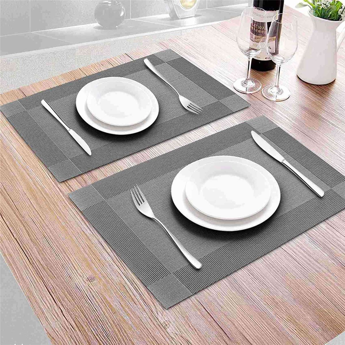 Set de Table, Napperons Isolants AntidRapants TissS Crois... - 3