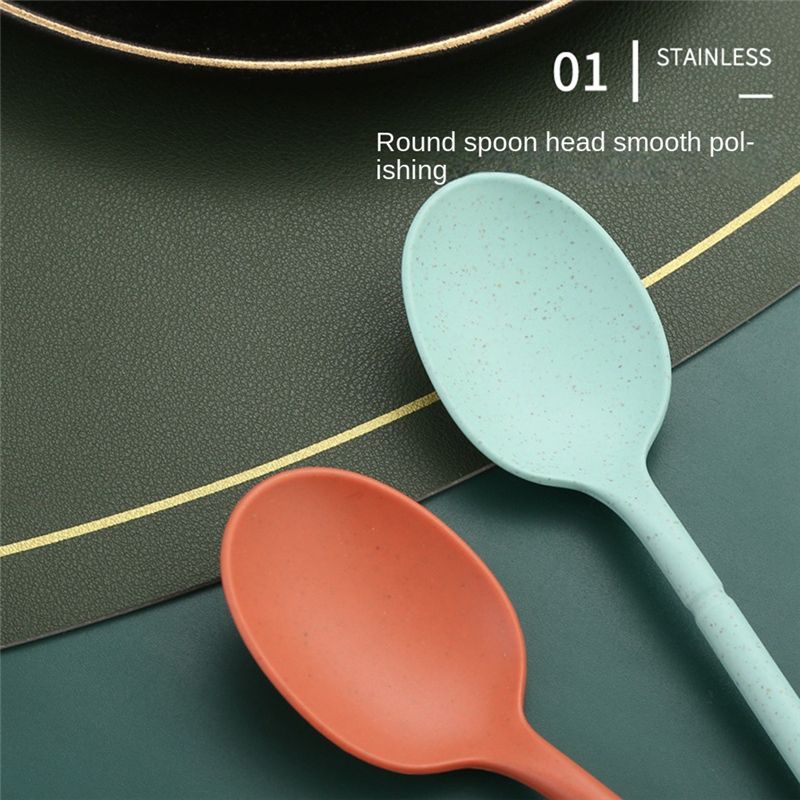 Ensembles d'ustensiles portables de 8 couleurs avec tui, en... - 2