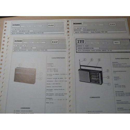 Documentation Technique Radio Oceanic & Itt