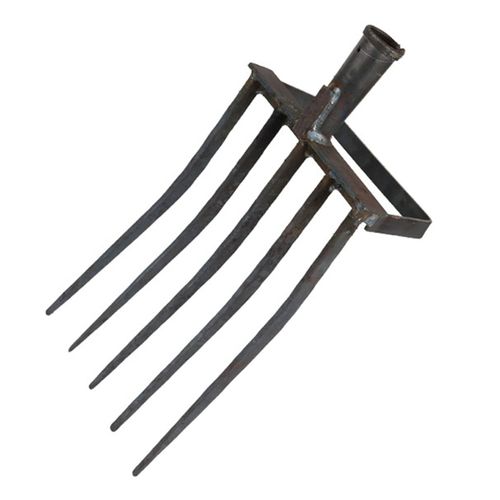 Fourche De Jardinage, Grande En Métal, Outil Jardinage Avec 5 Griffes Pour Compost, , Paillage Foin