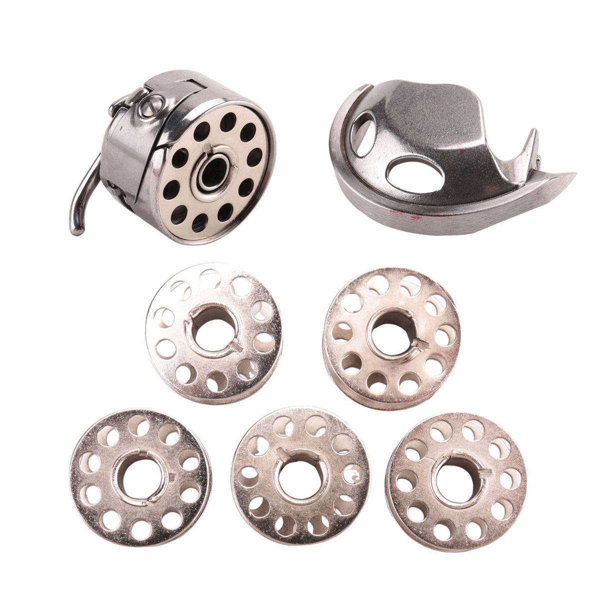 2ensemble Bobines D'outils De Couture + Botier Canette Croc...
