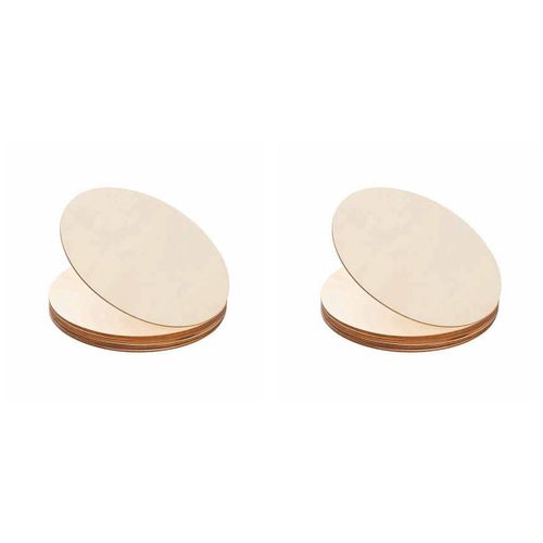 20 Pièces De Bois Naturel Tranche Disques En Non Ronds Pour Artisanat Centres Table Bricolage Ornements Noël 4.7 Pouces