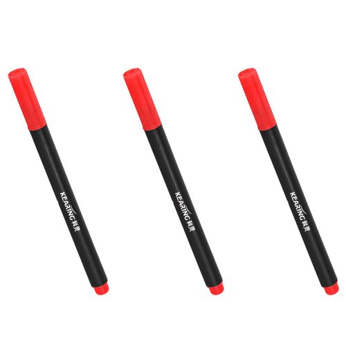 3 X Marqueur De Tissu Couleurs Permanentes Pour Vêtements Textiles Bricolage Chaussures T-Shirt Rouge