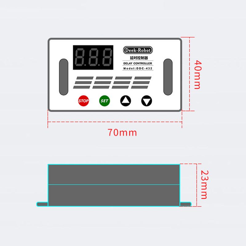 Ddc-432 Double Mos Led Contrleur De Retard Numrique Relais... - 2