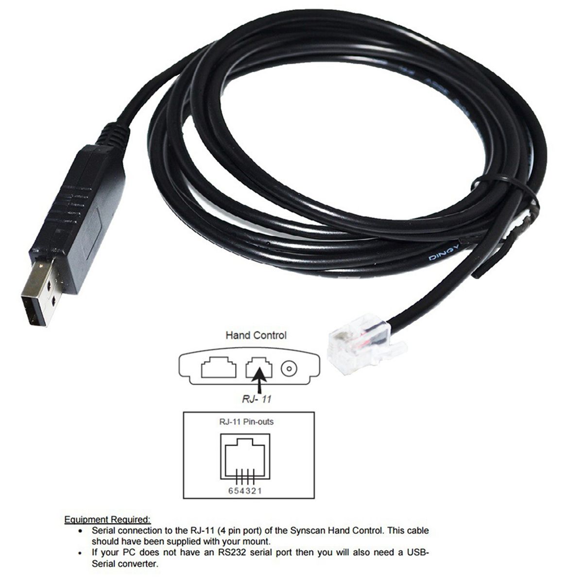 4X Adaptateur USB Vers Rj11 Rj12 6P4C Cble de ContrLe SRi... - 3