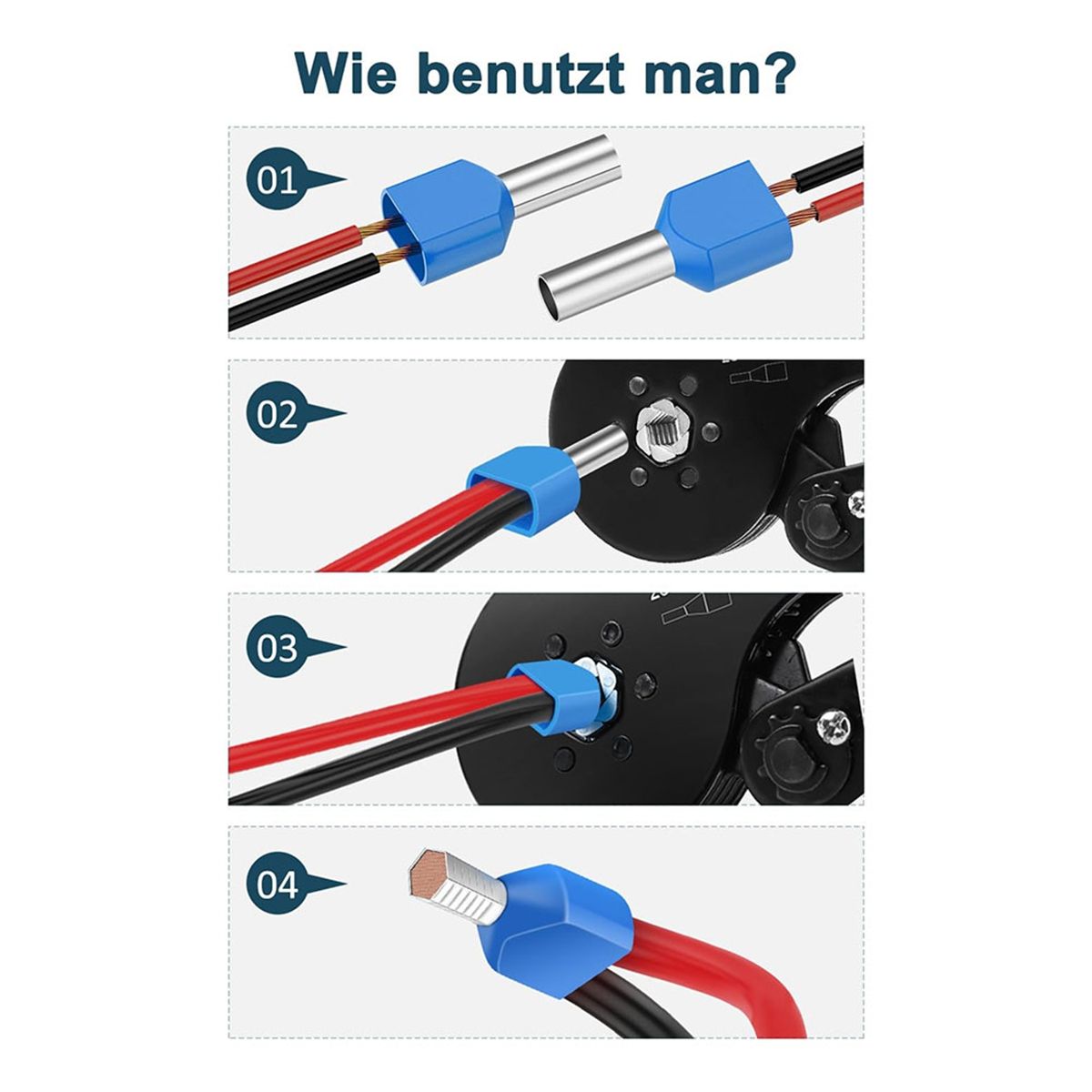 Kit De 750 Embouts  Double , Borne Connecteur Sertir, Doubl... - 4