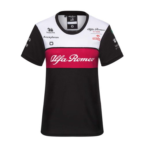 T-Shirt Femme Alfa Romeo Orlen Formule 1 Racing Officiel Team F1