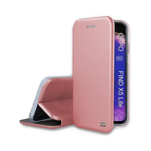 Etui Ibroz Oppo Find X5 Lite Etui Cuir Rose Go