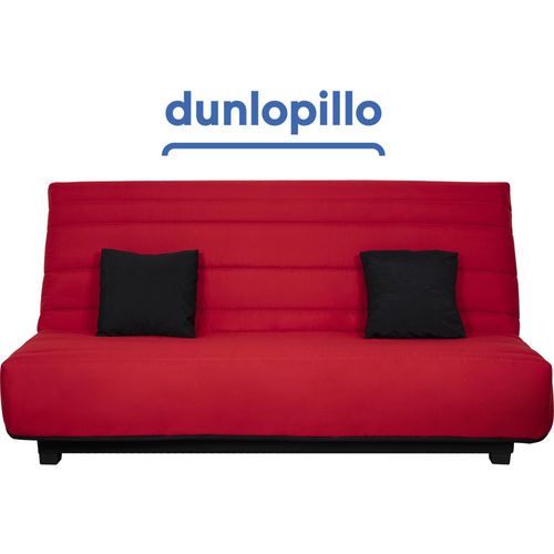 Canapé Lit Caly Cc 130 Mousse 28 Kg Couette Rouge