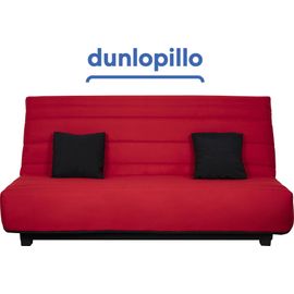 Canapé Lit Caly Cc 130 Mousse 28 Kg Couette Rouge