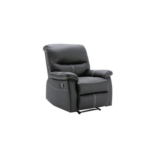 Fauteuil Relax En Simili Noir Canby