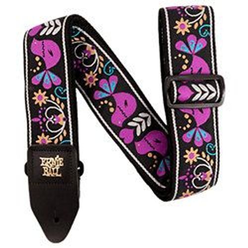 Ernie Ball 5331 - Sangles Jacquard Purple Bird Lupin