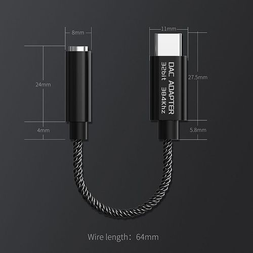 Amplificateur Hi-Fi À Décodage Numérique Offre Spéciale Adaptateur De Type C À 3.5mm Câble Dac Prise En Charge Des Appels Écoute De Chansons