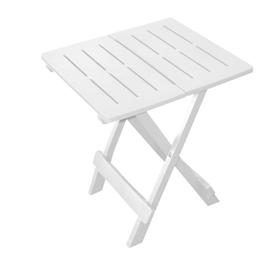 Table de jardin blanc 79x65x72 cm plastique