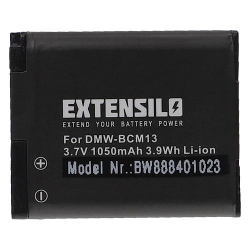 EXTENSILO Batterie compatible avec Panasonic Lumix DMC-TZ40S, DMC-TZ40W, DMC-TZ41, DMC-TZ55 appareil photo, reflex numérique (1050mAh, 3,7V, Li-ion)